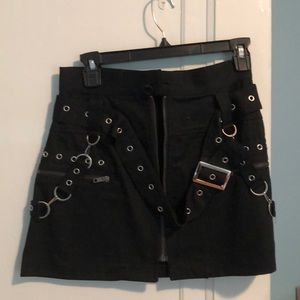 LF CARMAR BLACK PUNK SKIRT
